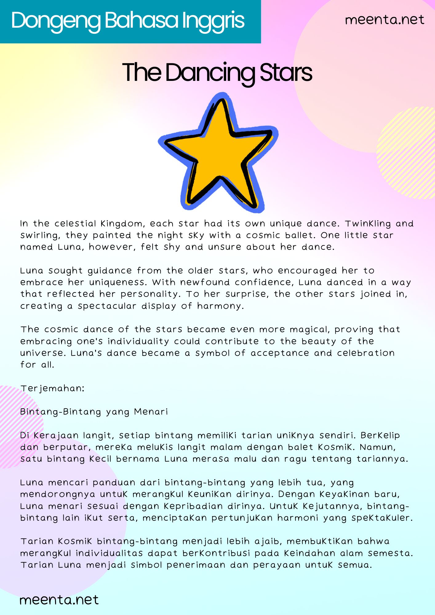 5 Cerita Dongeng Bahasa Inggris Untuk Anak Beserta Artinya