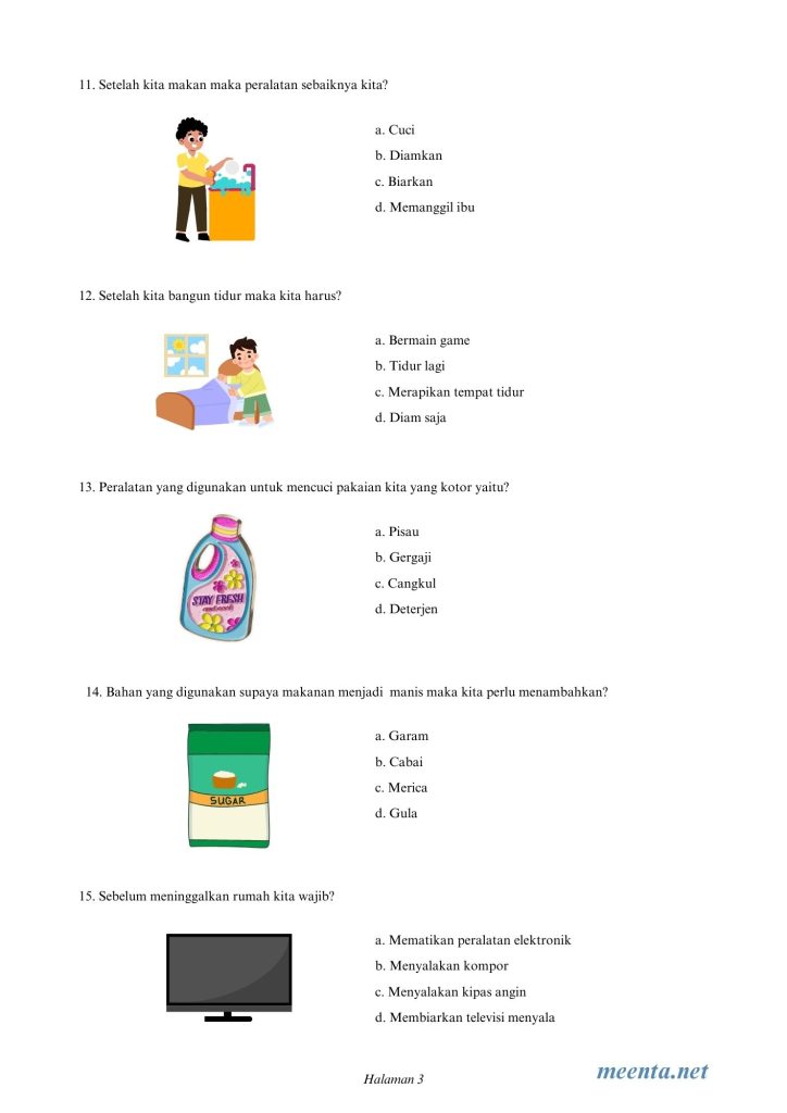 Soal Program Khusus (Progsus) Tunagrahita SMALB 3