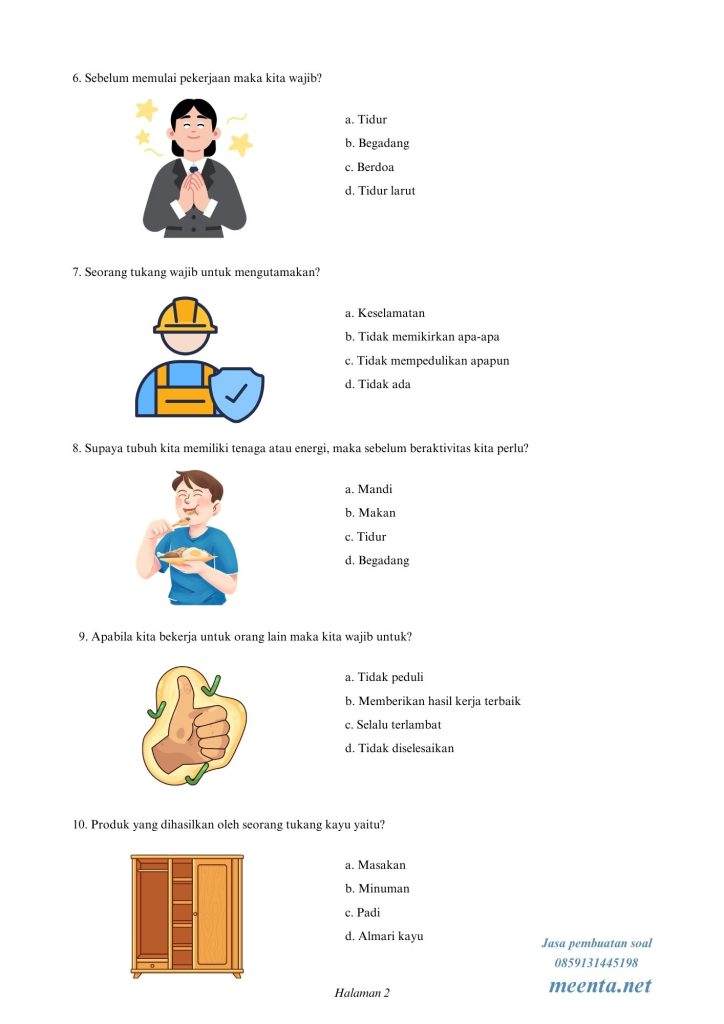 Soal keterampilan pertukangan SLB halaman 2