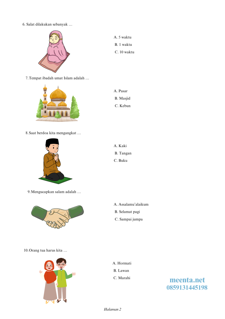 Soal Agama Islam SLB